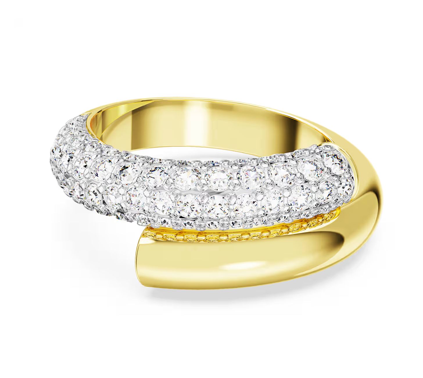 Dextera Ring, White, Gold-Tone-5668814