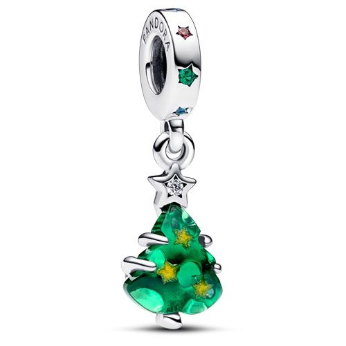 Sparkling Christmas Tree Dangle Charm - 792983C01