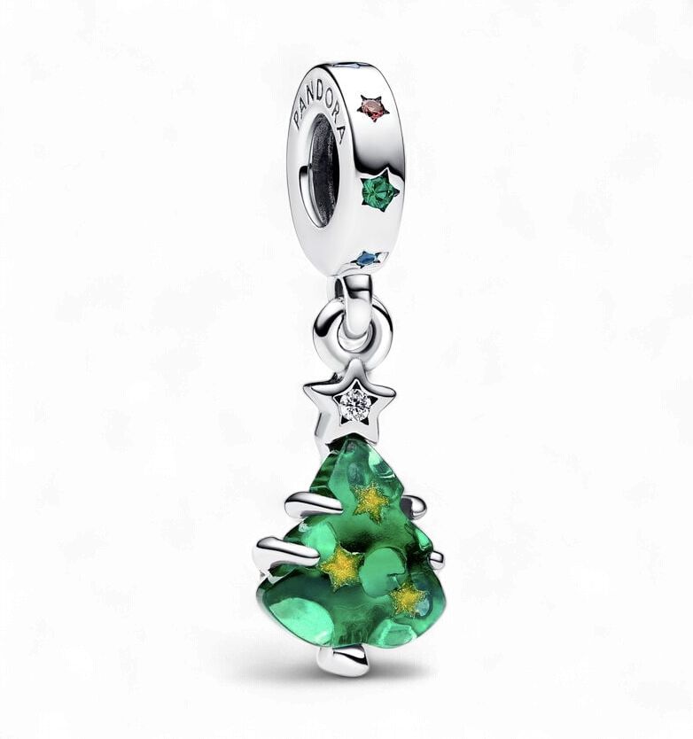 Sparkling Christmas Tree Dangle Charm - 792983C01