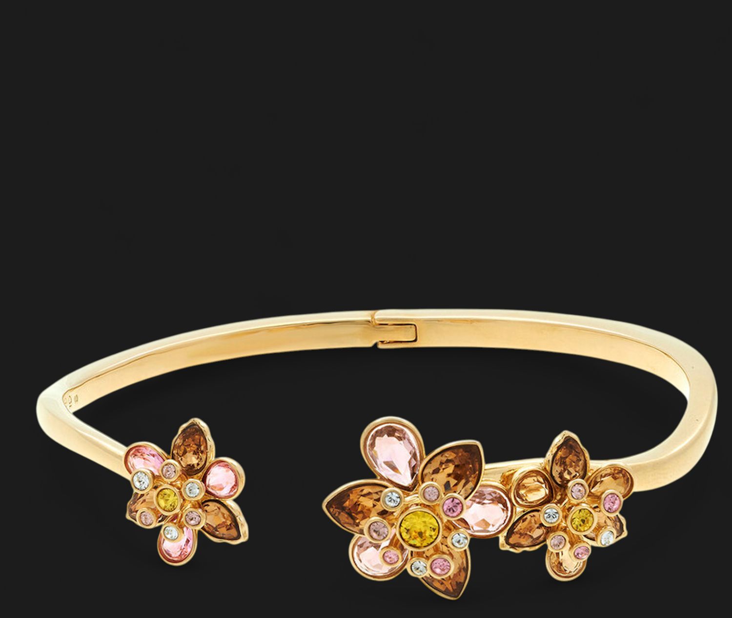 Idyllia Crystal Flower Bangle- 5732387