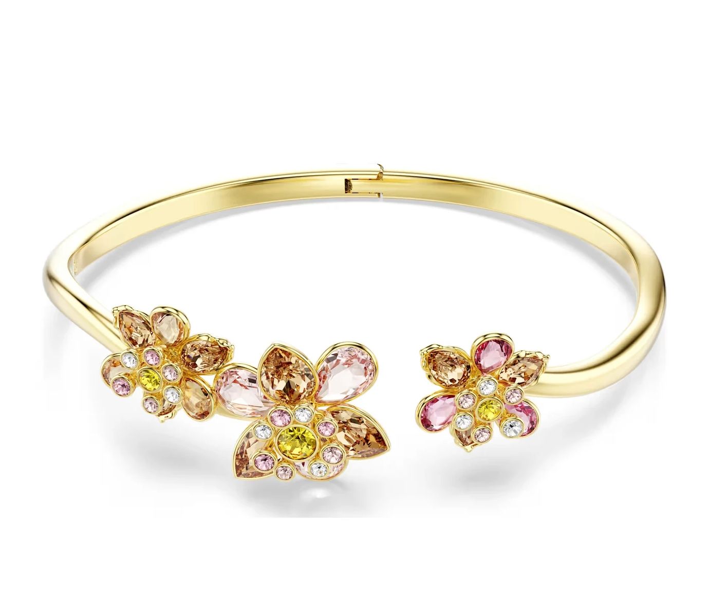 Idyllia Crystal Flower Bangle-5732387
