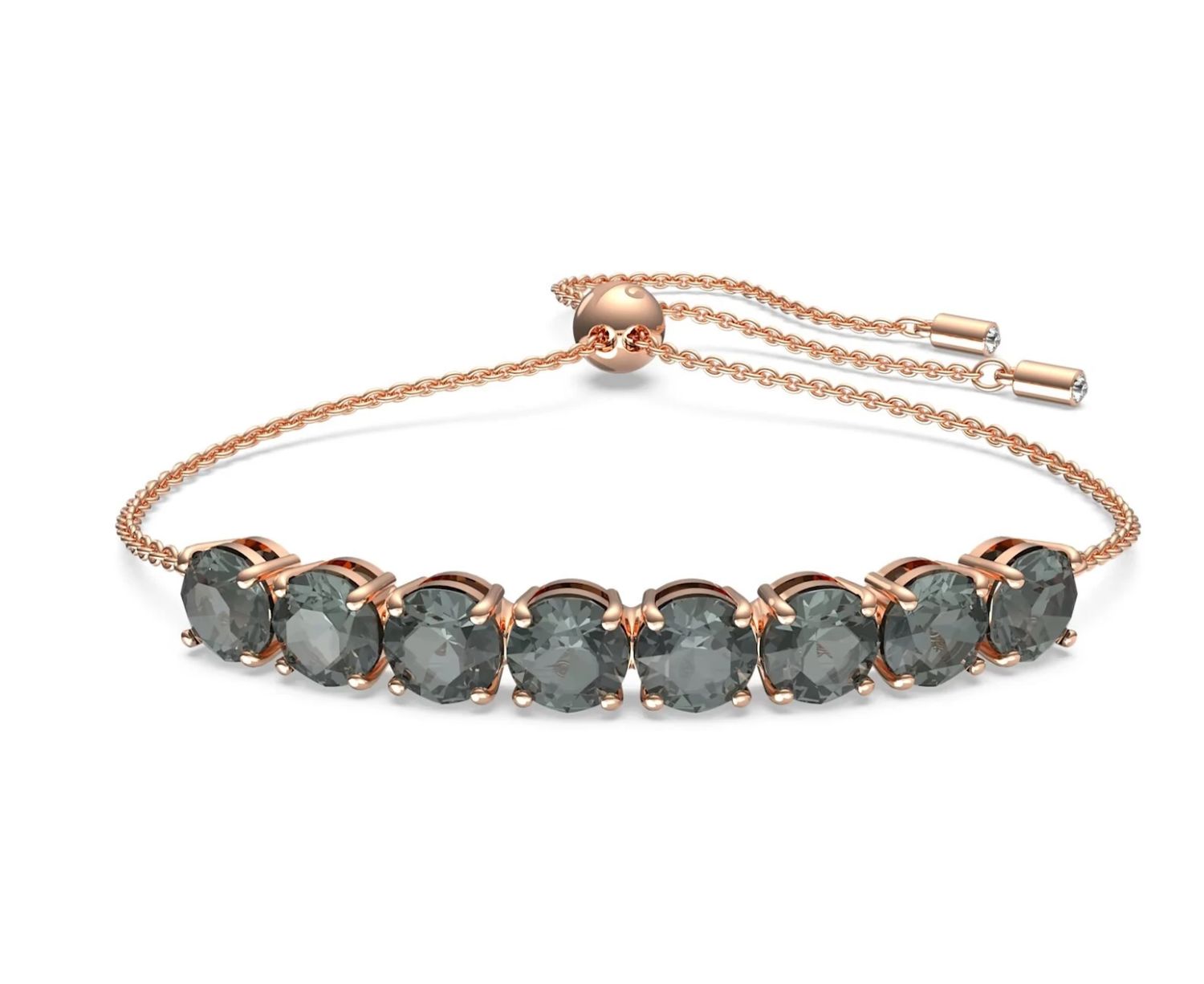 Exalta Bracelet, Black, Rose Gold-Tone-5643749