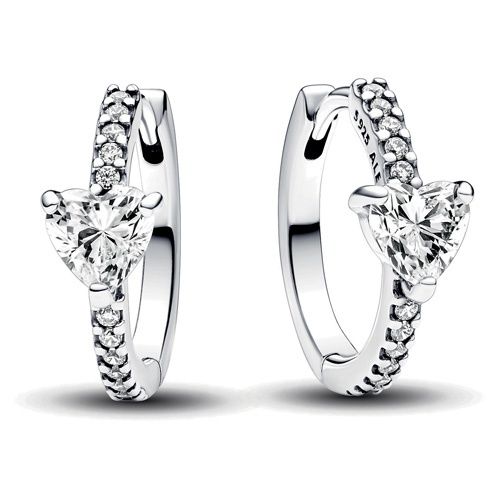 Pandora Heart Hoop Earrings - 293101C01