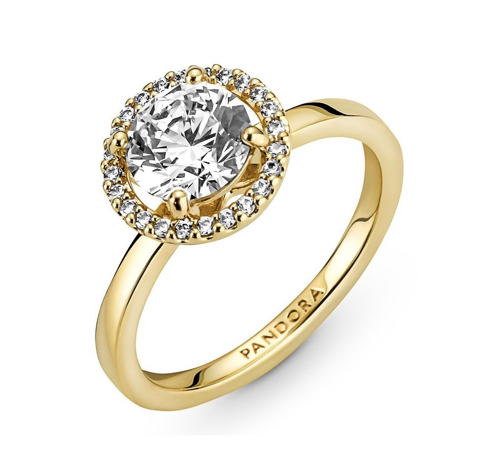 Sparkling Round Halo Ring-161234C01
