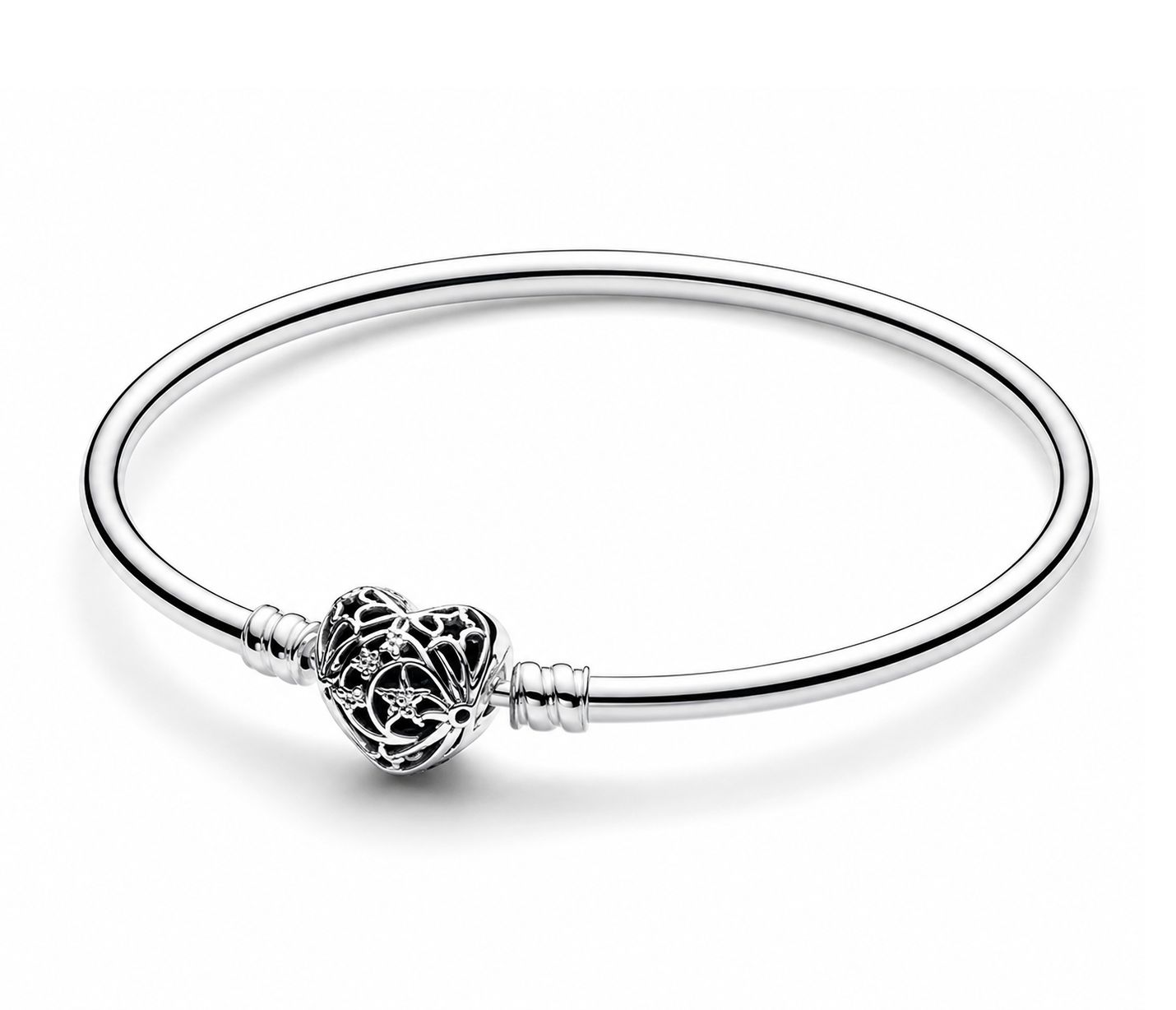 Pandora Celestial Heart Clasp Bangle  - 593400C01