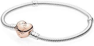 Moments Heart &amp; Snake Chain Bracelet - 580719