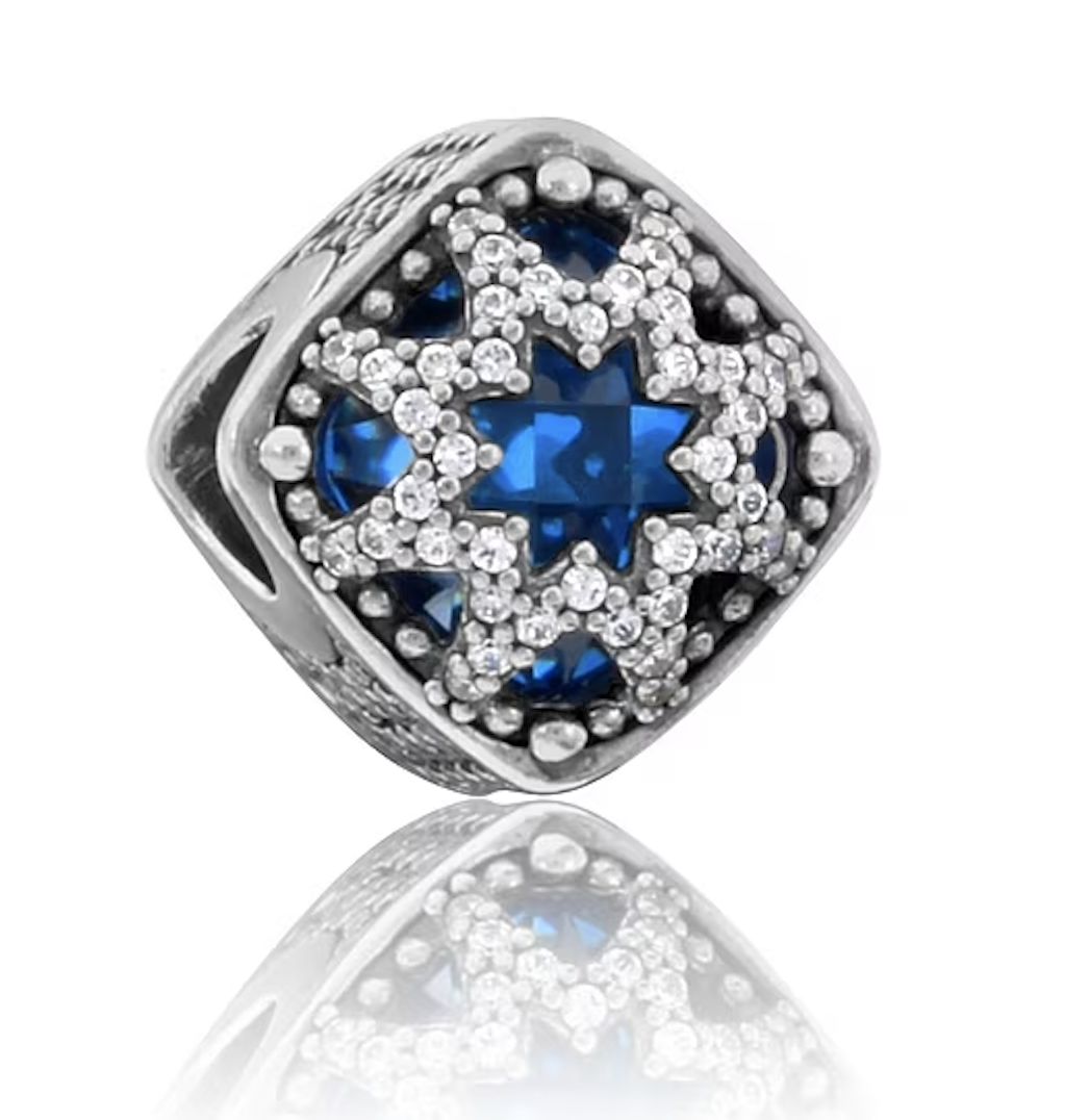 Square Blue Star Charm-796360NSB