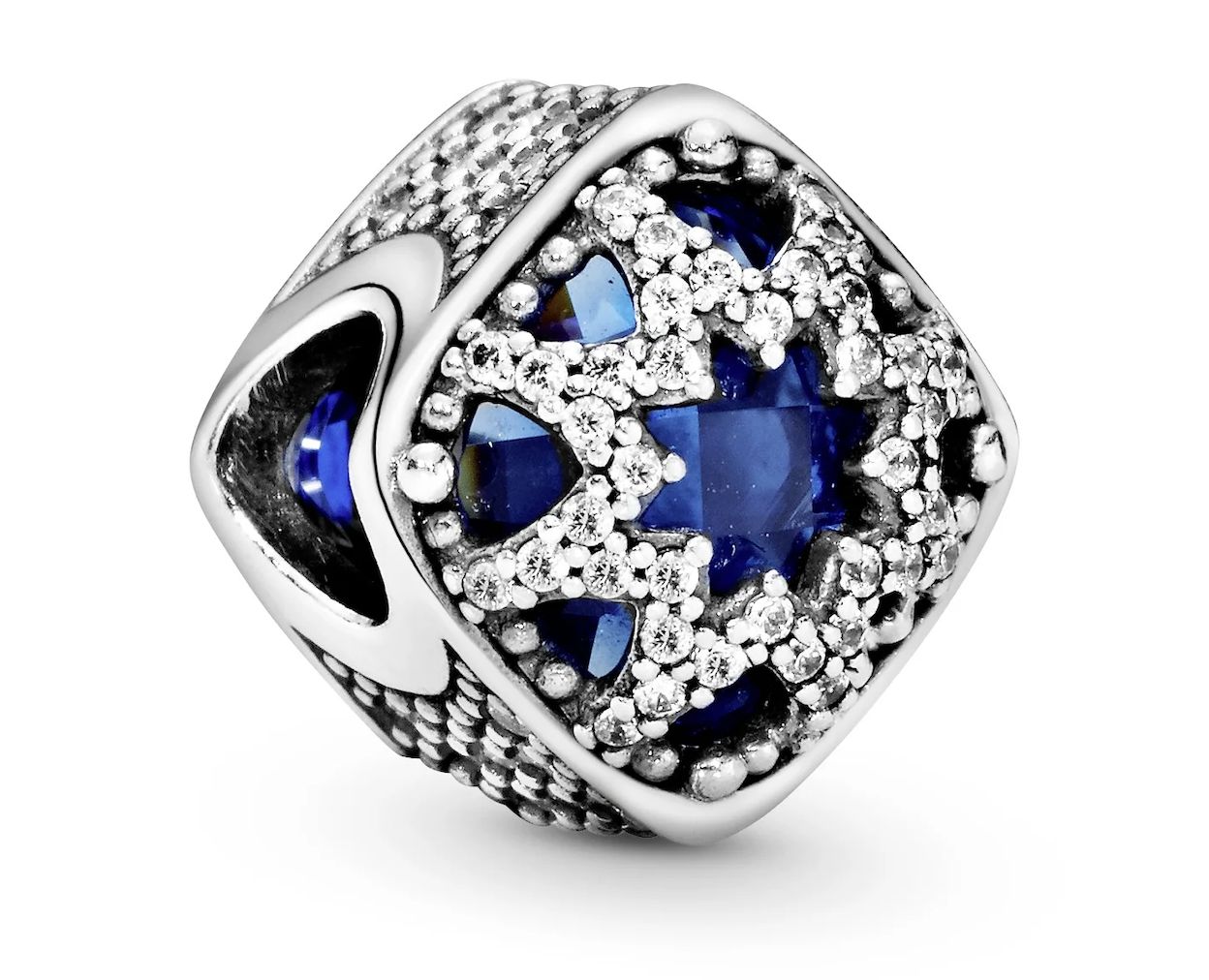Square Blue Star Charm-796360NSB