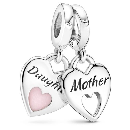Double Heart Split Dangle Charm (Daughter &amp; Mother) - 799187C01