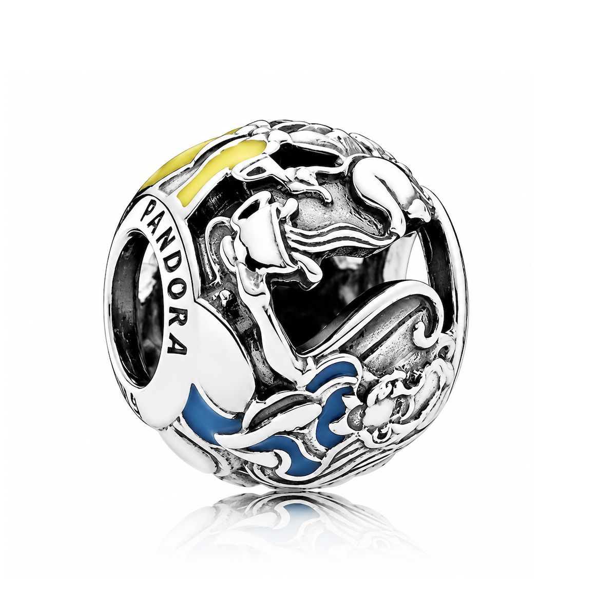 Disney Alice in Wonderland Tea Party Silver Charm  -791896ENMX