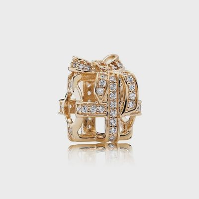 Openwork Gift Charm - 750839CZ