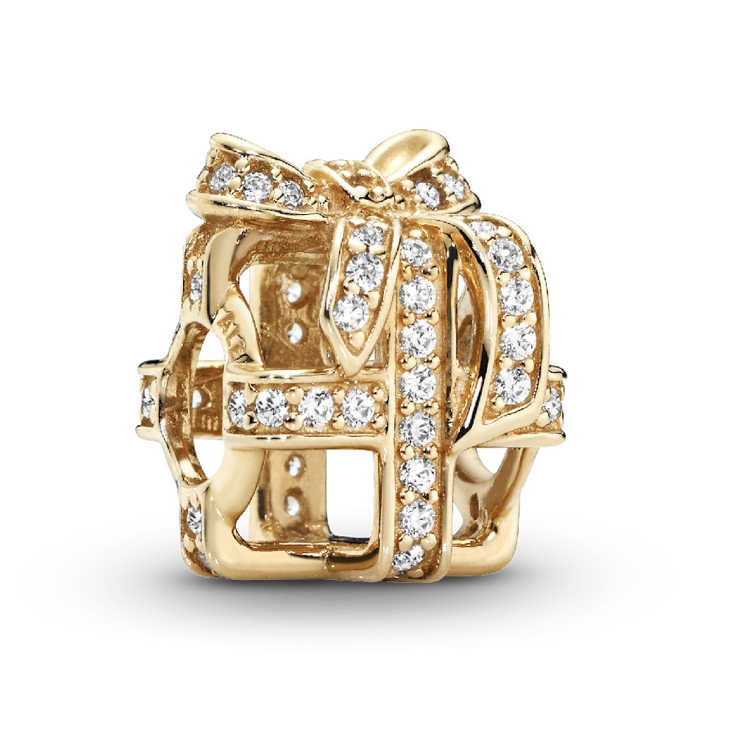 Openwork 14k Solid Gold Gift Charm-750839CZ
