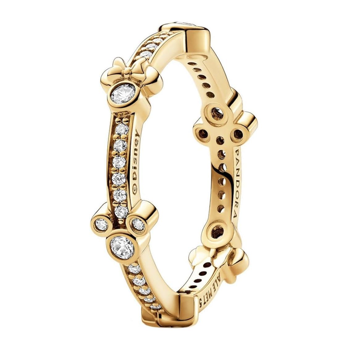 Disney Mickey Mouse &amp; Minnie Mouse Sparkling Eternity Ring-162957C01