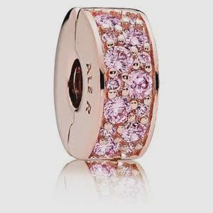 Pink Pavé Clip Charm - 781817PCZ