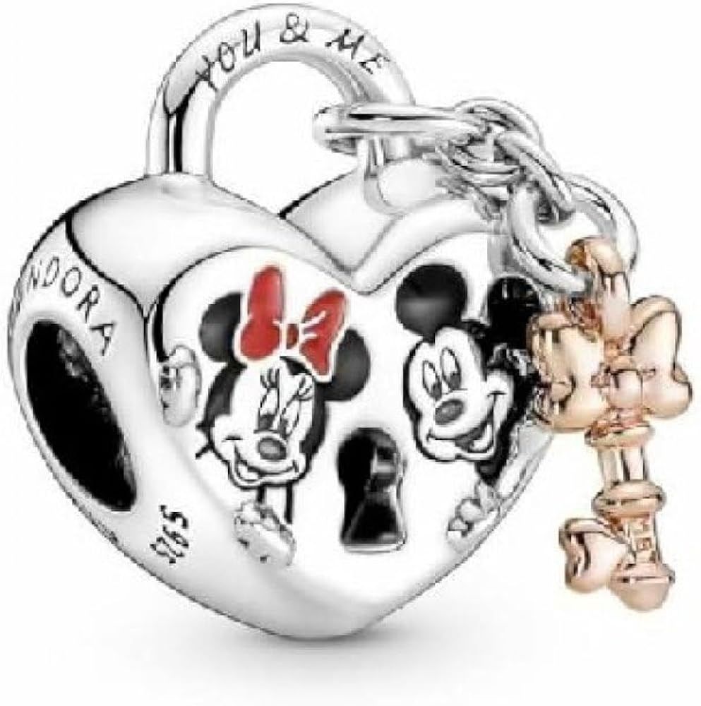 Disney Mickey Mouse &amp; Minnie Mouse Padlock Charm - 780109C01