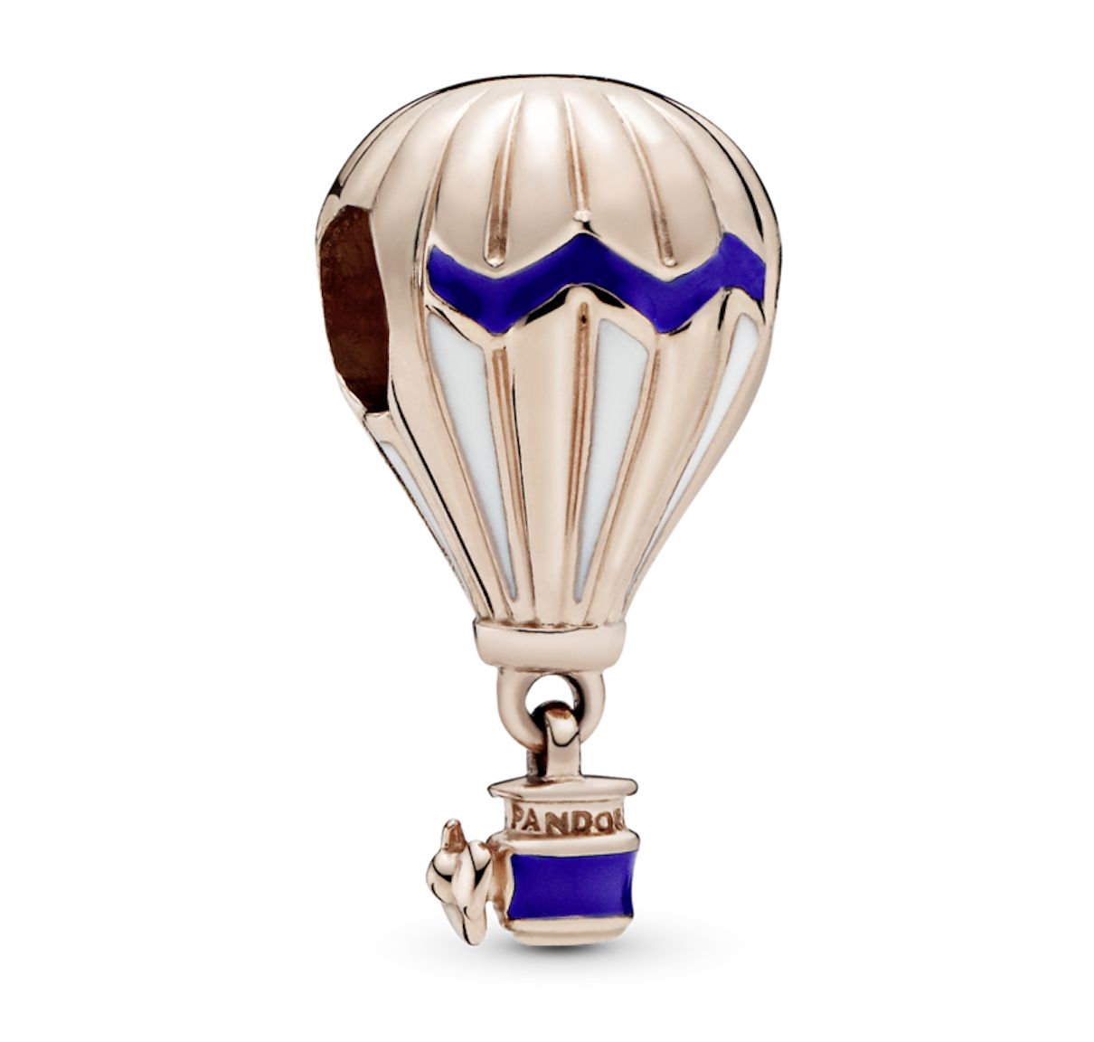 Blue Hot Air Balloon Travel Charm-788055ENMX