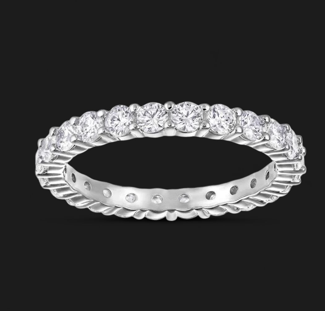 Vittore XL Ring, Round Cut, White (Size 55)5237742