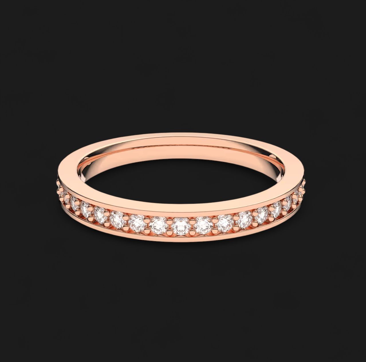 Matrix Ring White, Rose Gold Tone (Size 52)5032899