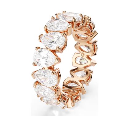 Vittore Ring, Pear Cut, White Rose Gold-5586162