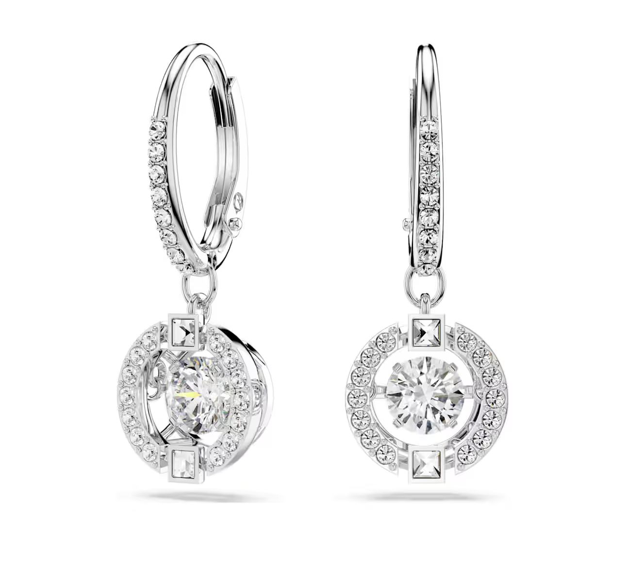 Una Swarovski Sparkling Dance Drop Earrings-5504652