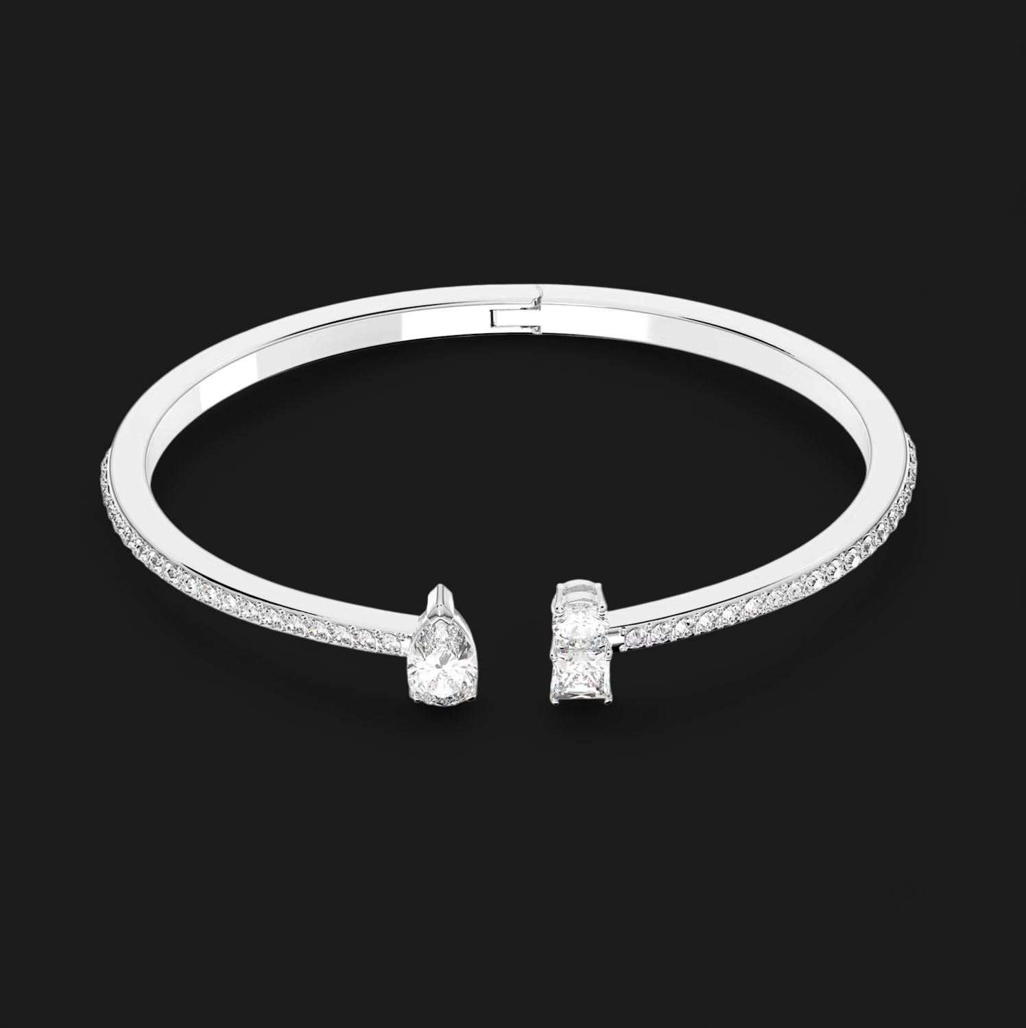 Mesmera Attract Cuff,  Mixed Cuts, White, Size M - 5556912