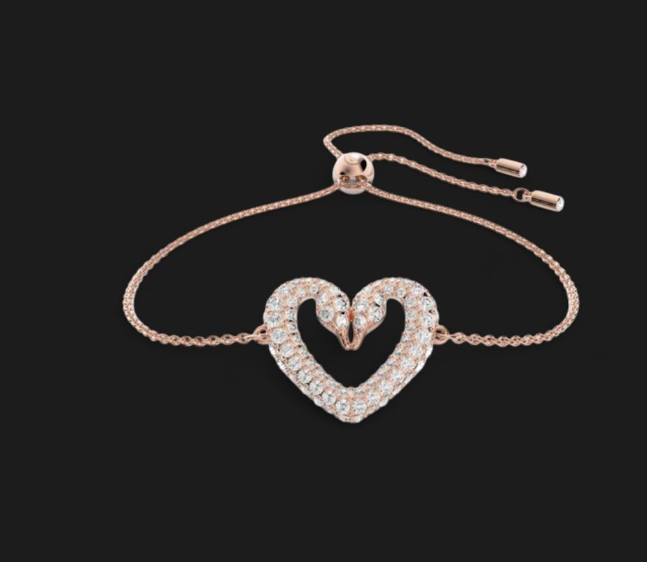 Una Bracelet, White, Rose gold-tone (Size M)- 5628658