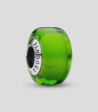 Green Mini Murano Glass Charm - 793106C00