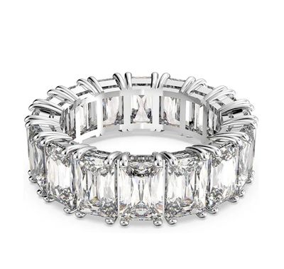 Matrix Vittore Ring , Rectangular Cut, White-5572699