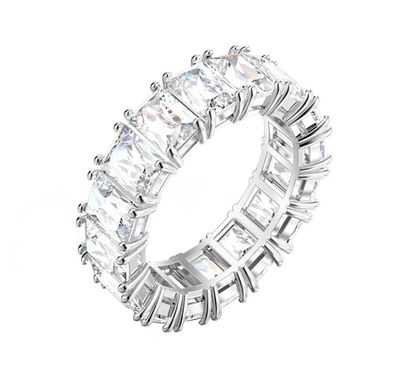 Matrix Vittore Ring , Rectangular Cut, White-5572699