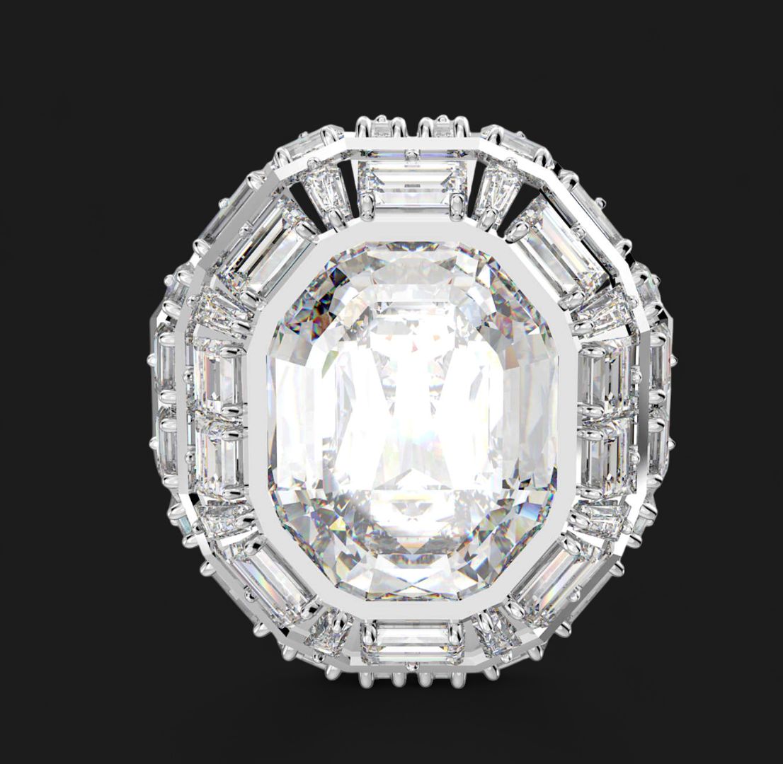 Mesmera Cocktail Ring, Octagon Cut-5674299