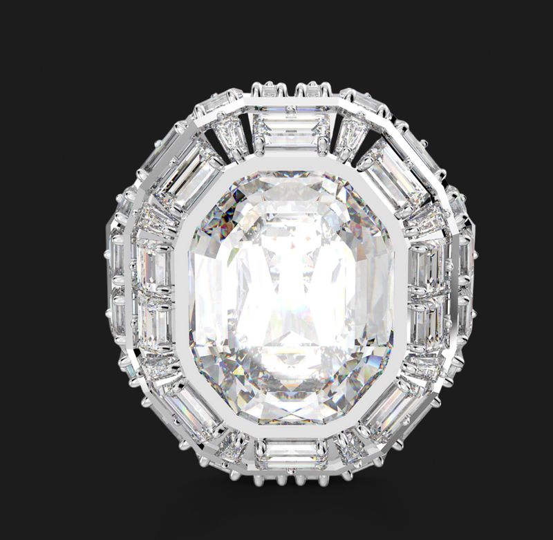 Mesmera Cocktail Ring, Octagon Cut-5674299