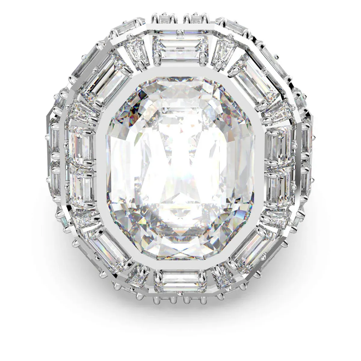 Mesmera Cocktail Ring, Octagon Cut-5674299, Size: 52