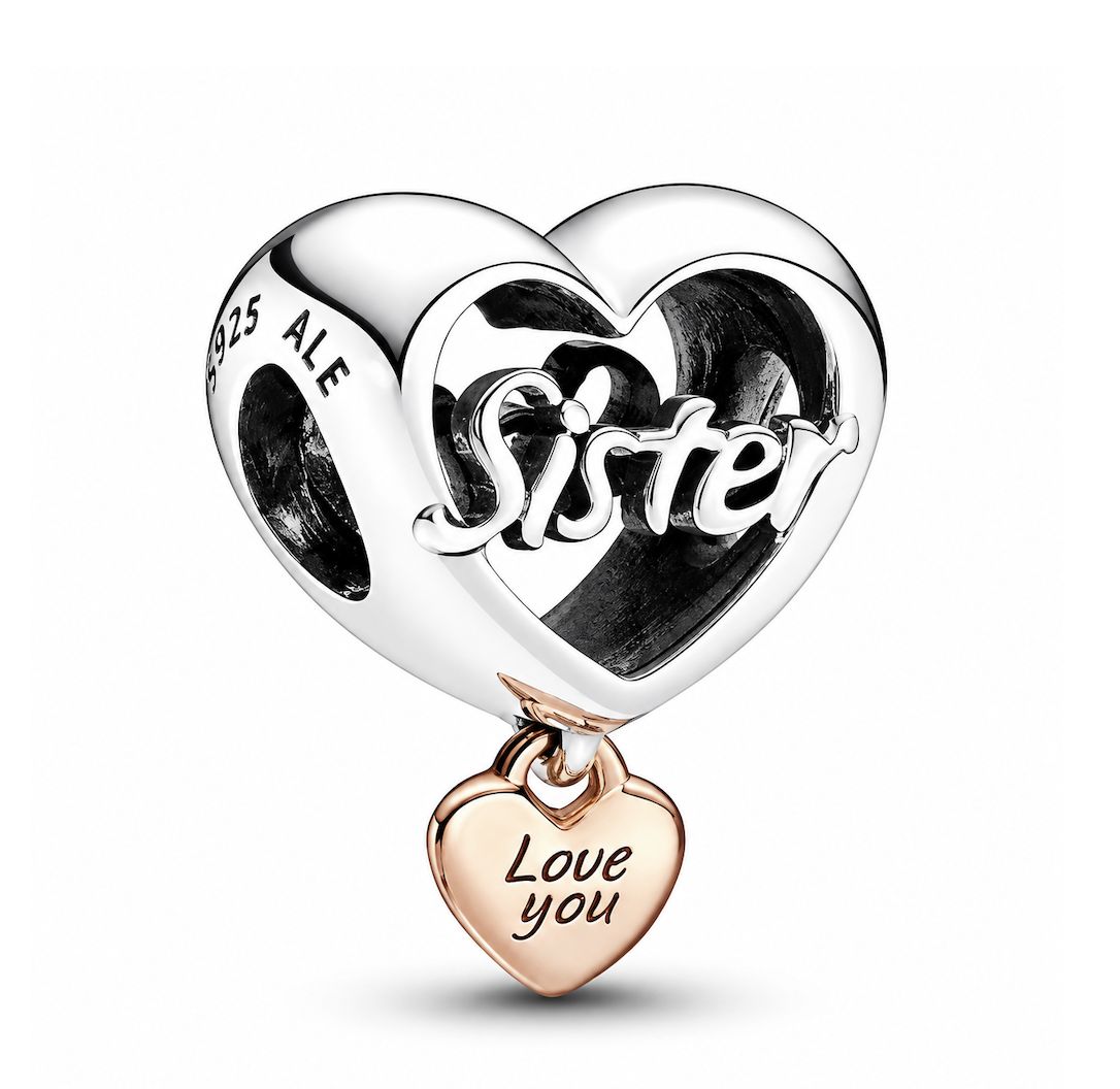 Love You Sister Heart Charm-782244C00