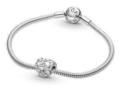 Mum Daisy Heart Charm-791155C01