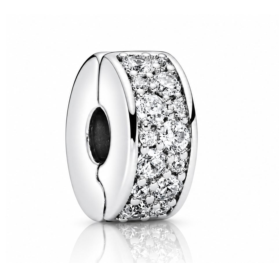 Clear Pavé Clip Charm-791817CZ