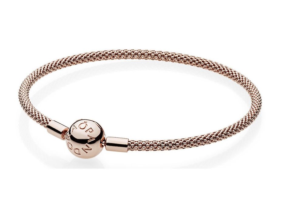 Pandora Moments Rose Gold Mesh Bracelet - 586543