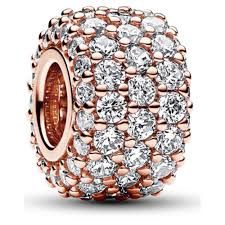 Sparkling Pavé Triple-row Charm - 782820C01