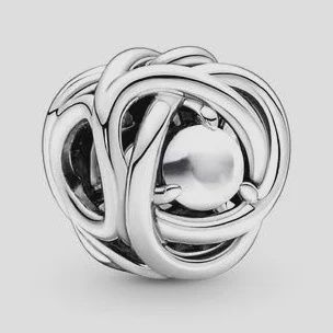 April Birthstone Eternity Circle Charm - 790064C01