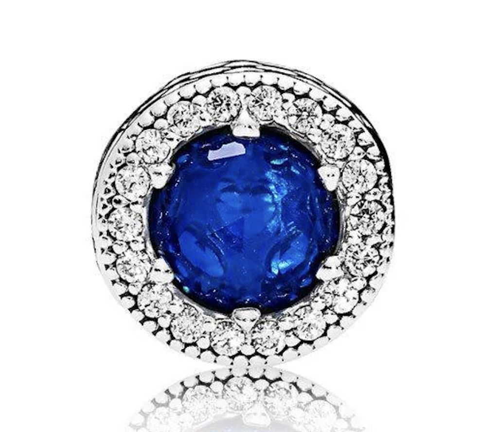 Peace Sparkling Blue Charm-796439NCB