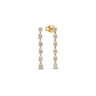 Sparkling Stones Drop Earrings - 263011C01