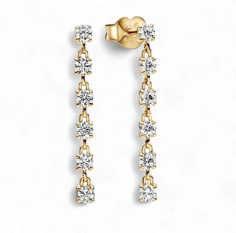 Pandora Sparkling Stones Drop Earrings - 263011C01