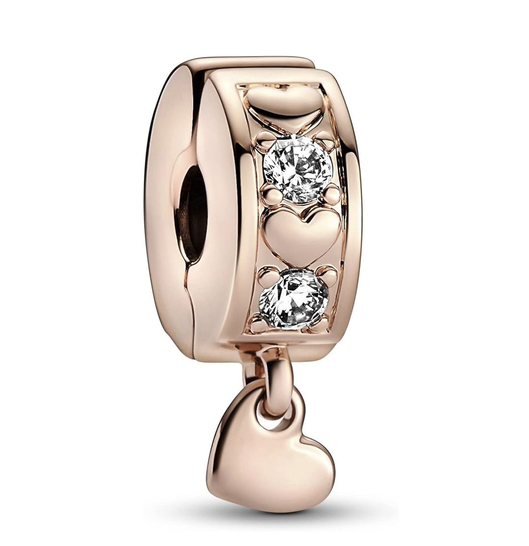 Infinite Hearts Sparkling Dangling Clip Charm-782253C01
