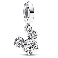 Disney Mickey Mouse Sparkling Head Silhouette Dangle Charm - 793031C01