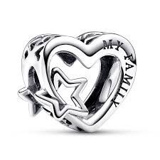 Openwork Family Heart &amp; Star Charm - 792829C00