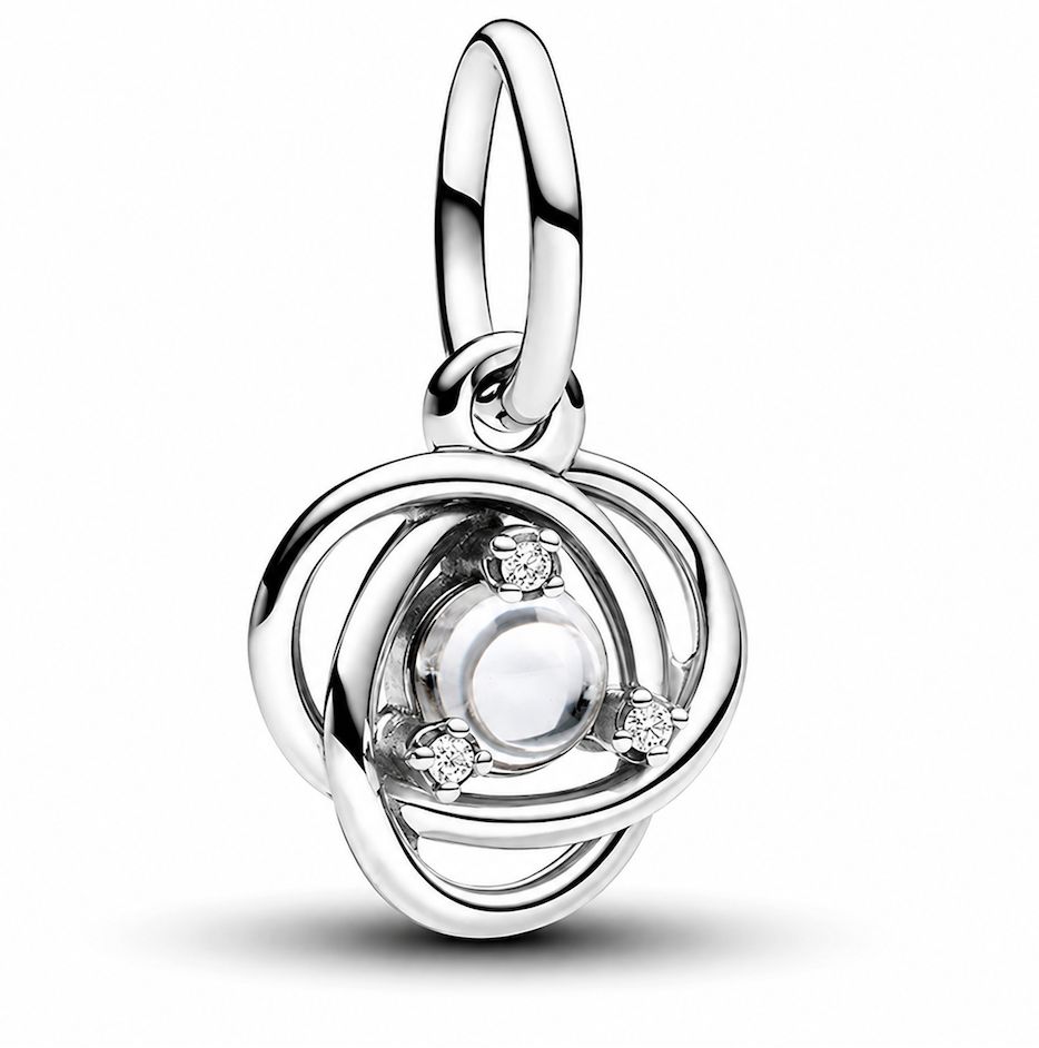 Clear Eternity Circle Dangle Charm-793125C04