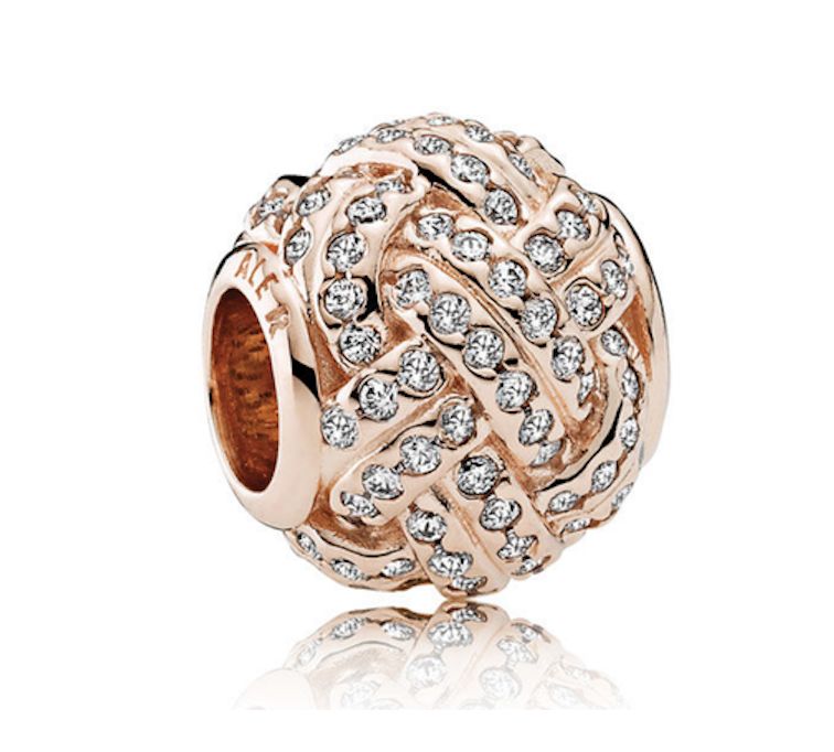 Affection Shimmering Knot Charm-786303CZ