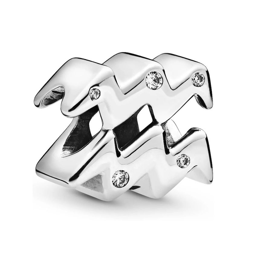 Sparkling Aquarius Zodiac Charm - 798415C01