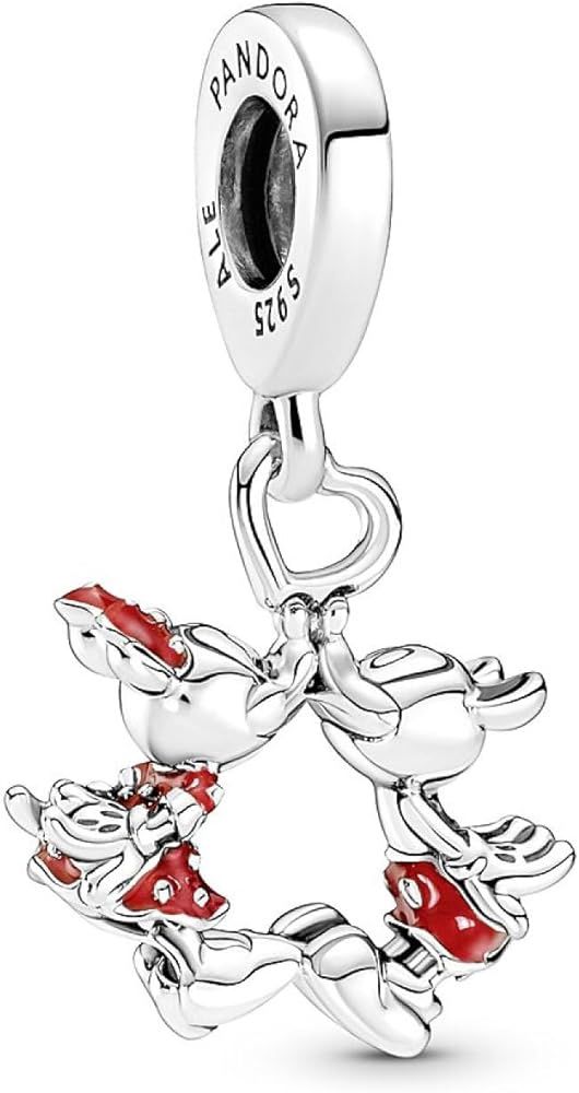 Disney Mickey Mouse &amp; Minnie Mouse Kissing Dangle Charm - 790075C01