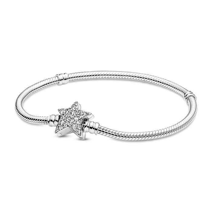 Asymmetric Star Clasp Snake Chain Bracelet - 599639C01