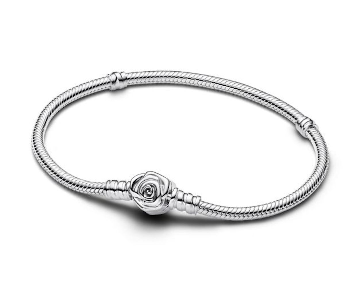 Rose in Bloom Clasp Snake Chain Bracelet - 593211C00